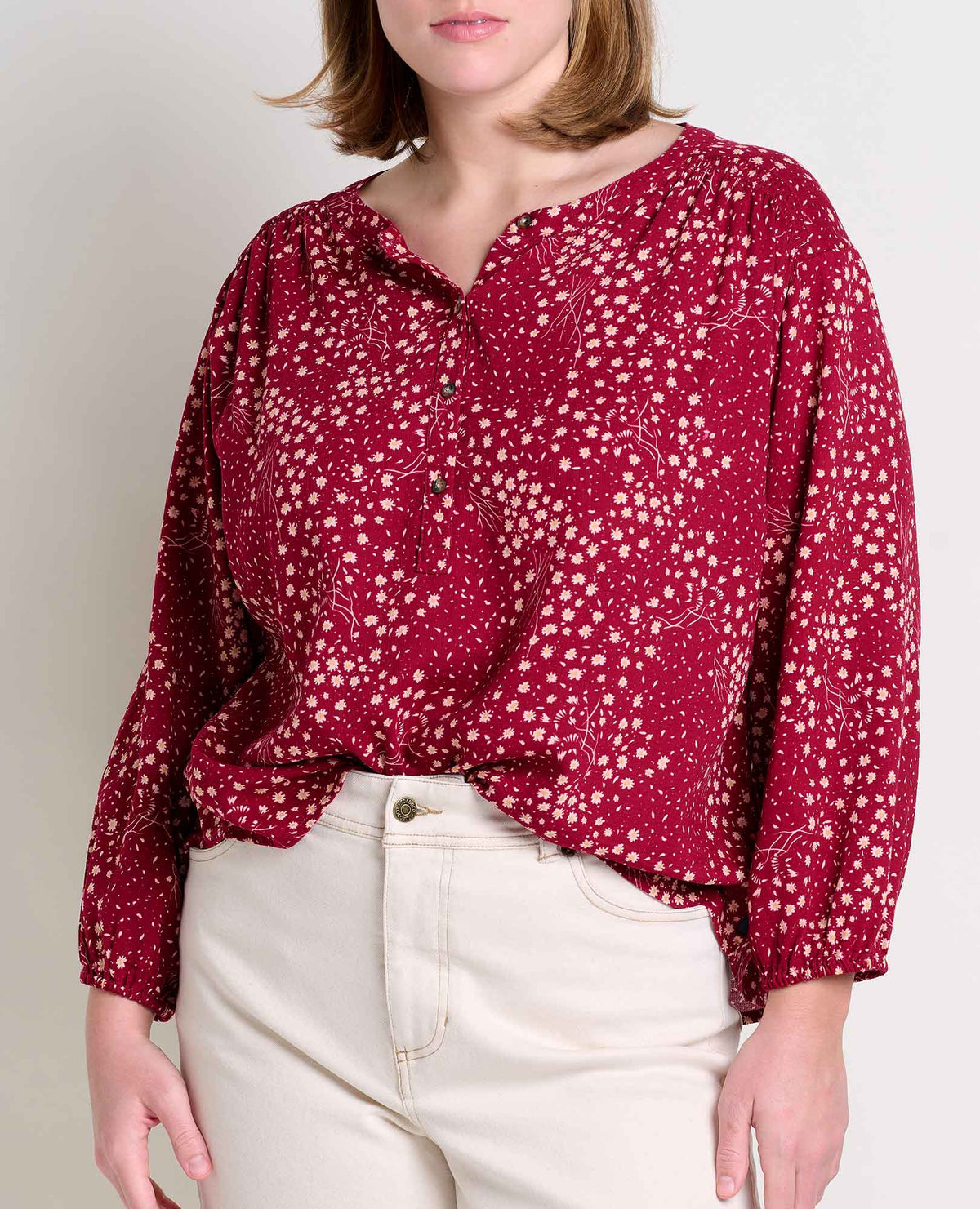 Toad&Co Manzana Long Sleeve Peasant Top
