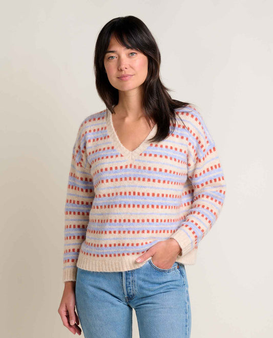 Toad&Co Women's Toddy Alpaca Merino V-Neck Sweater - Cozy & Soft