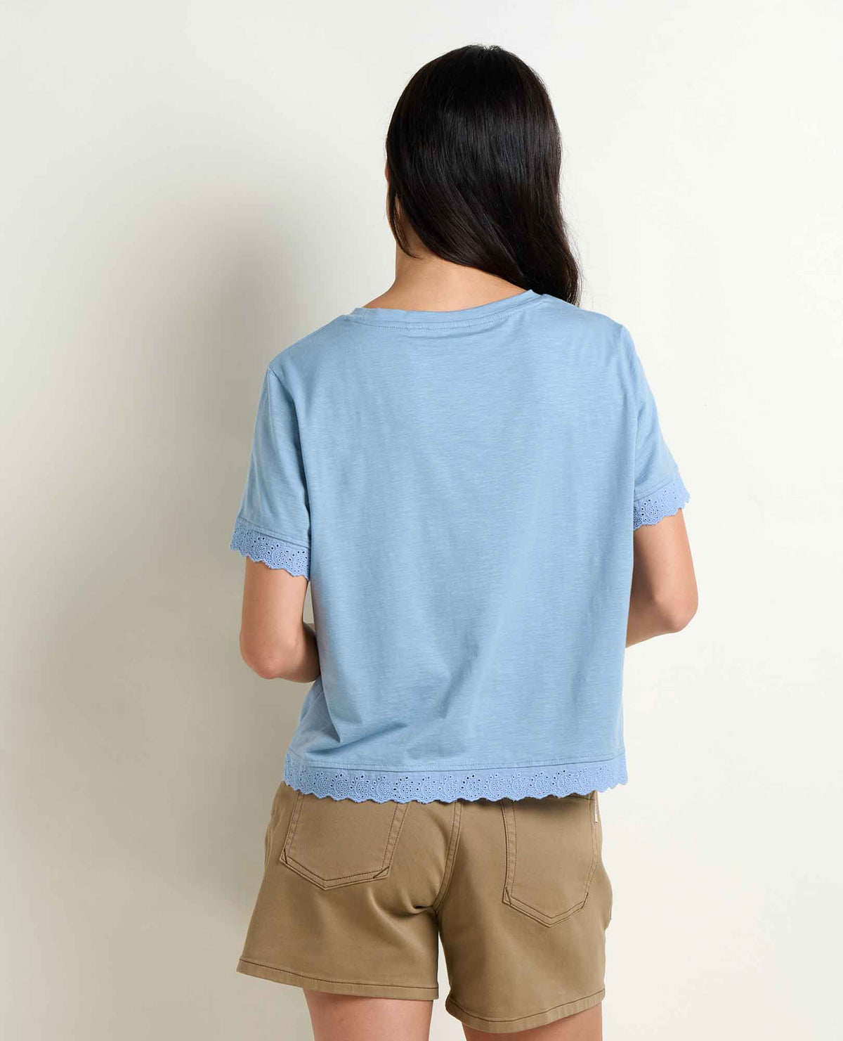 Toad&Co Clara Tee - Organic Cotton & TENCEL™ Eyelet Trim Women's Tee