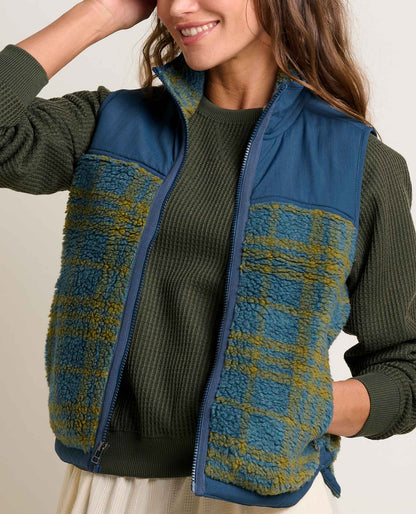 Toad&Co Recycled Sherpa Fleece Vest for Women - Cozy Layer