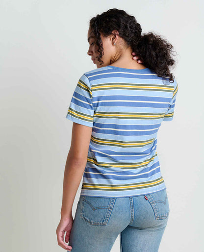 Toad&Co Grom Hemp Blend V-Neck T-Shirt - Sustainable Top by Toad&Co