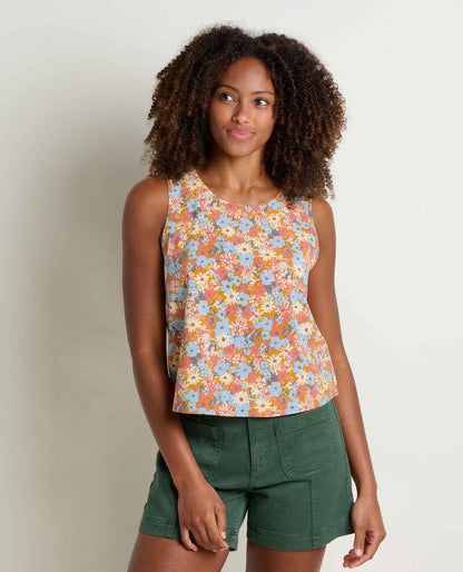 Toad&Co Sunkissed Button Back Tank - Lightweight Quick-Dry Travel Tank