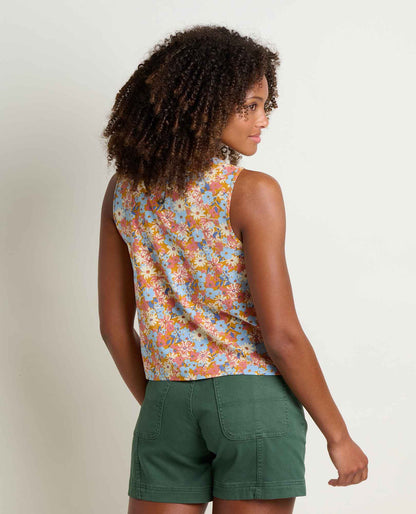 Toad&Co Sunkissed Button Back Tank - Lightweight Quick-Dry Travel Tank