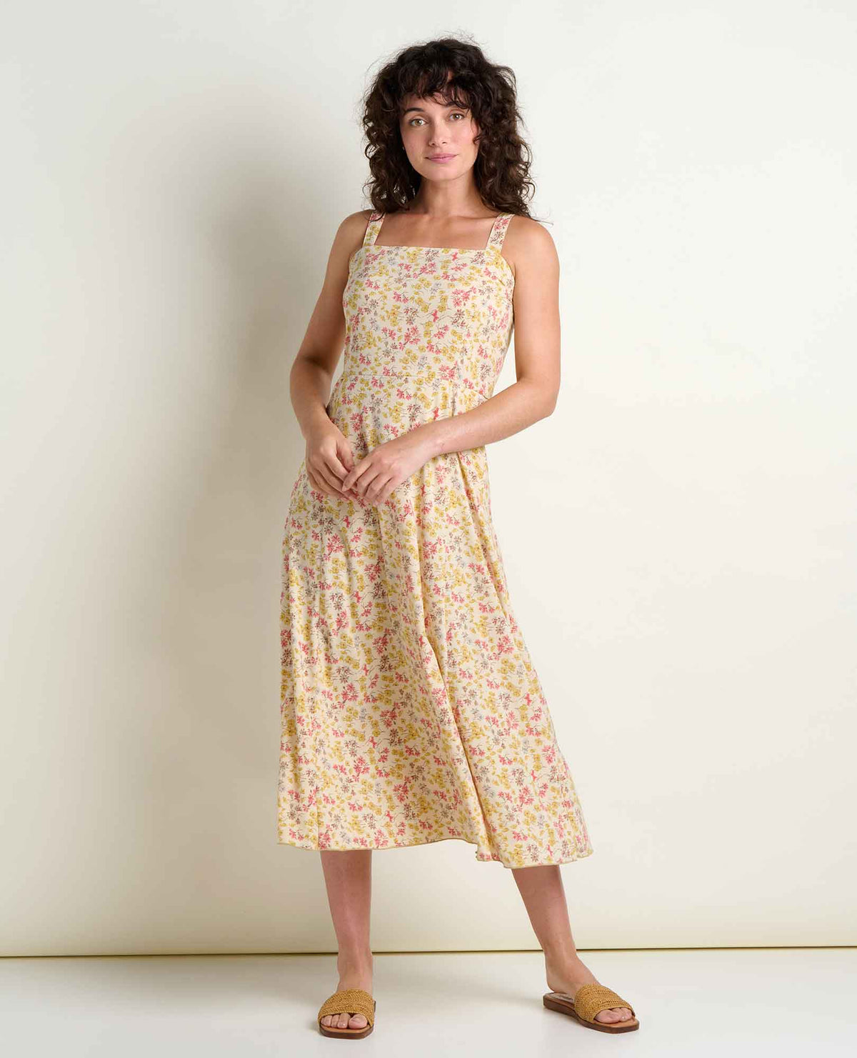 Toad&Co Sunkissed Tank Midi Dress - Quick-Dry Recycled Midi Travel Dress