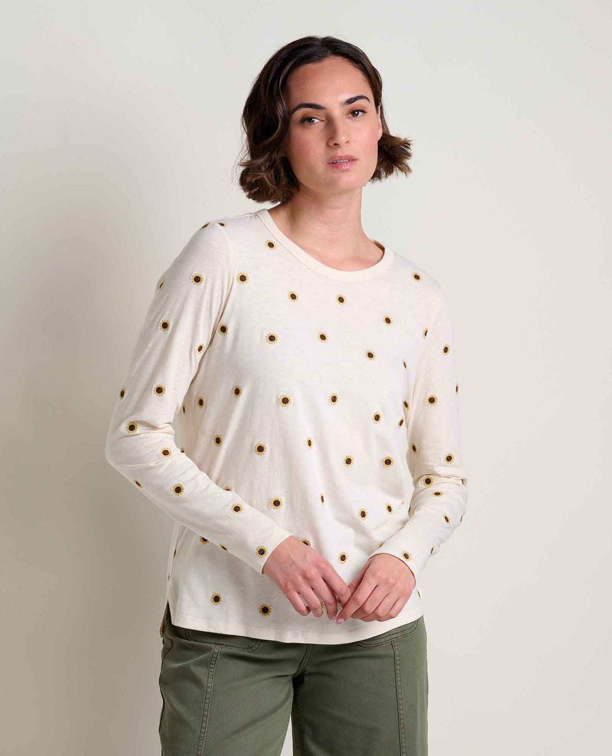Toad&Co Women's Organic Cotton Crewneck Tee - Embroidered Details