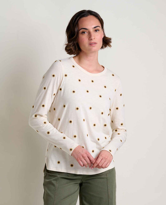 Toad&Co Women's Organic Cotton Crewneck Tee - Embroidered Details