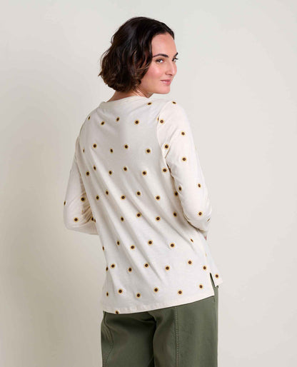Toad&Co Women's Organic Cotton Crewneck Tee - Embroidered Details