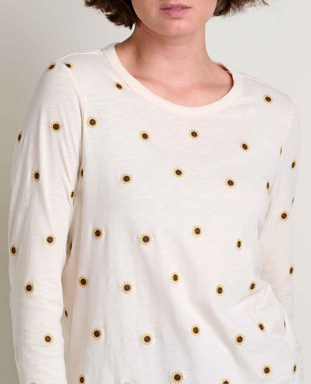 Toad&Co Women's Organic Cotton Crewneck Tee - Embroidered Details