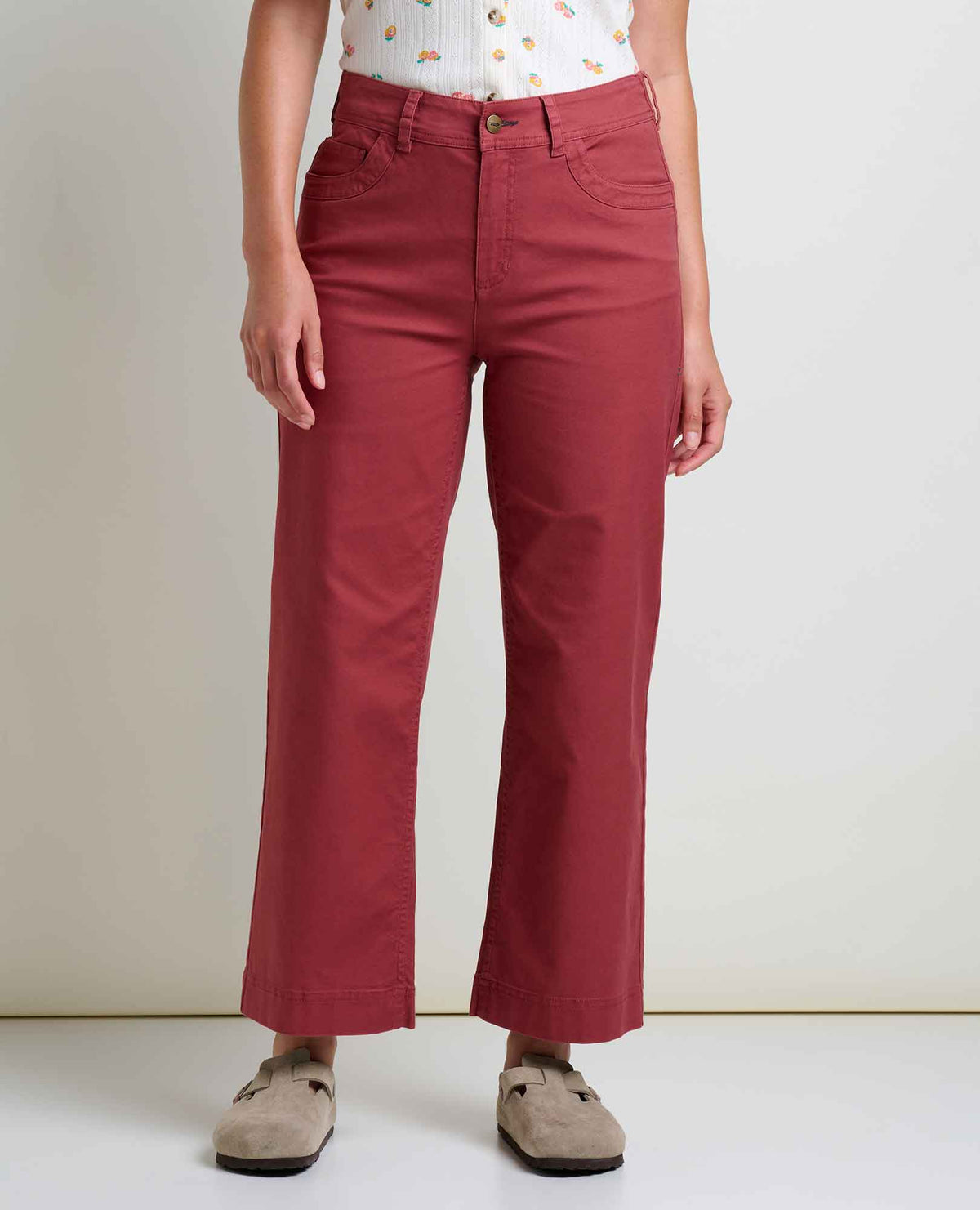 Toad&Co Earthworks Wide Leg Organic Cotton Crop Pant