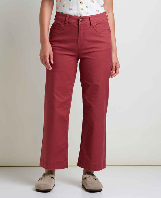 Toad&Co Earthworks Wide Leg Organic Cotton Crop Pant