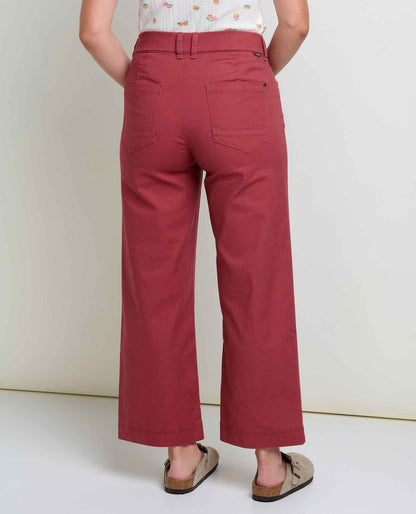 Toad&Co Earthworks Wide Leg Organic Cotton Crop Pant