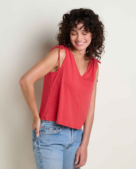 Toad&Co Anza Cinch V-Neck Tank Top - Organic Cotton
