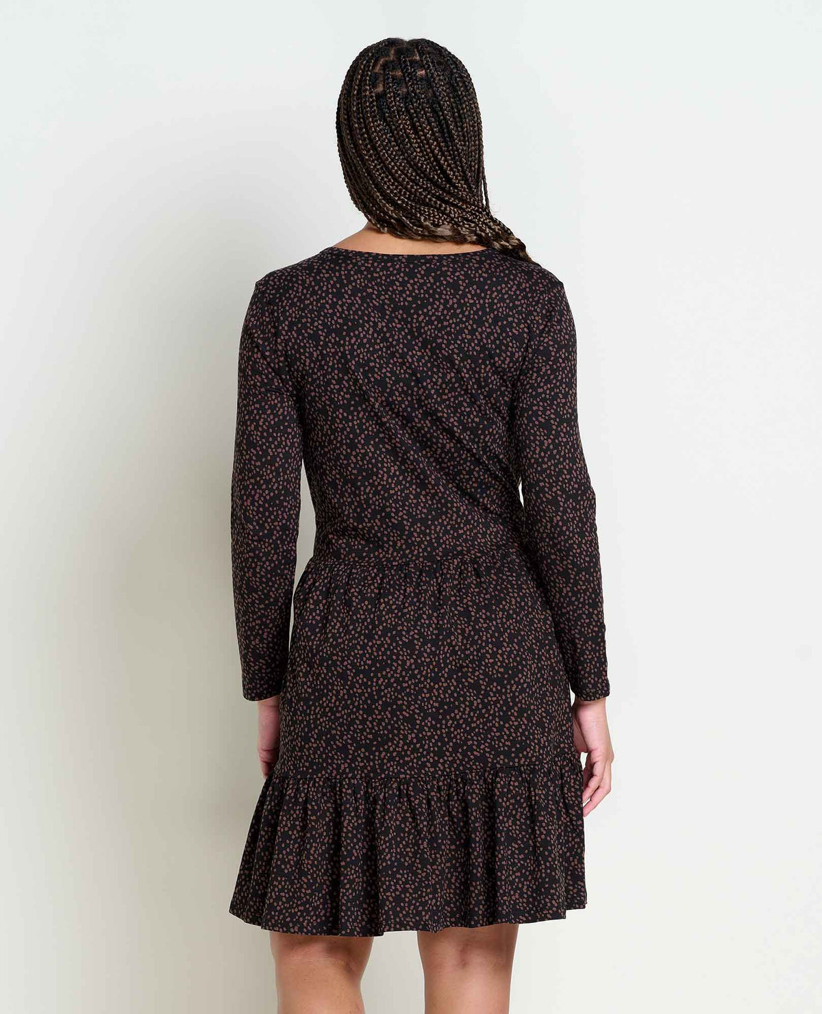 Toad&Co Marley Tiered Long Sleeve V Neck Dress
