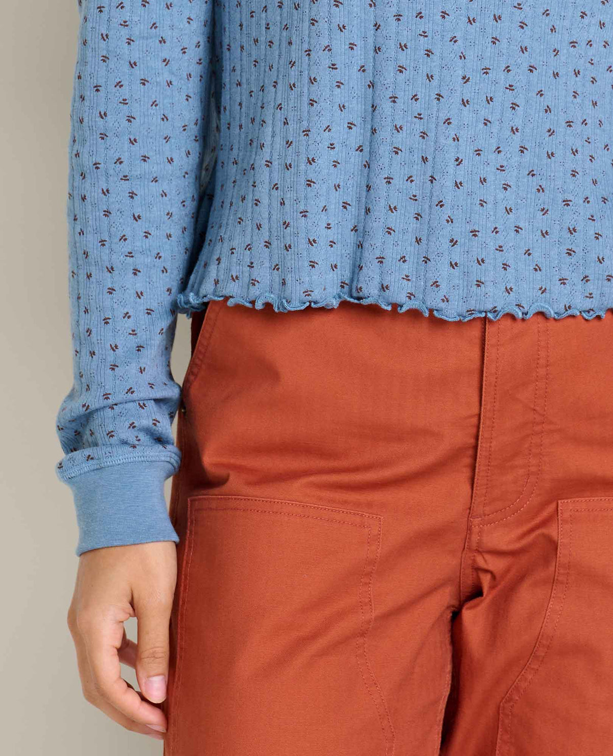 Toad&Co Foothill Pointelle Long Sleeve Crew