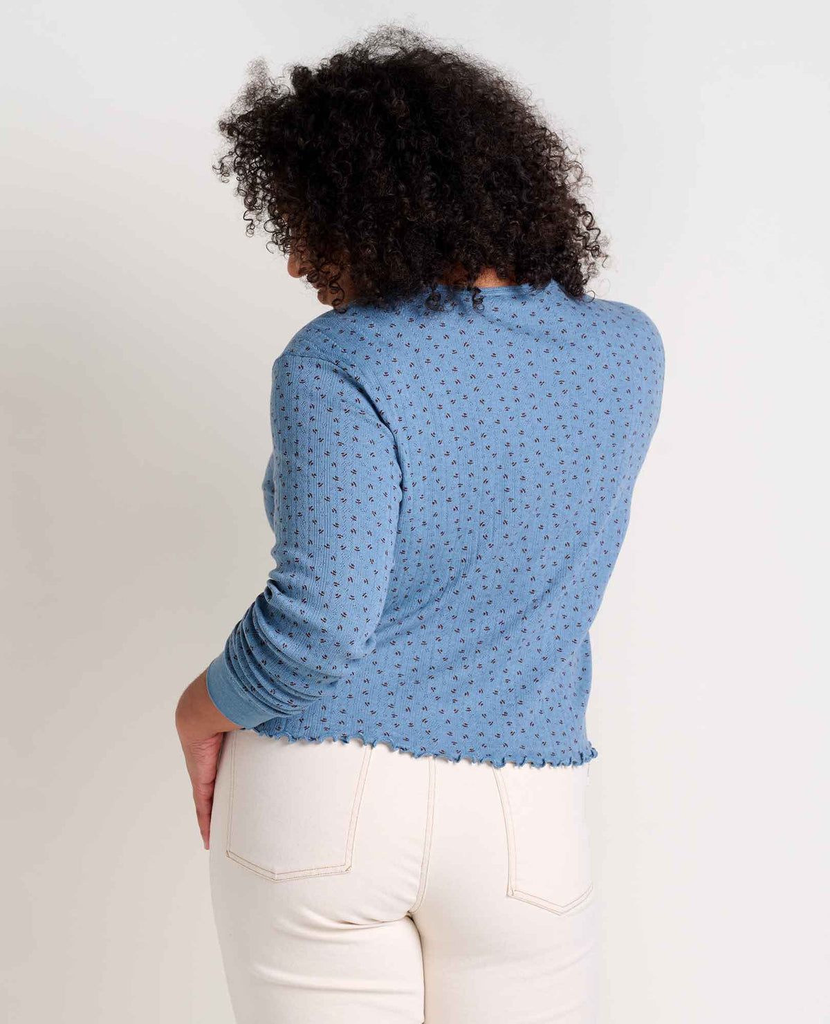 Toad&Co Foothill Pointelle Long Sleeve Crew