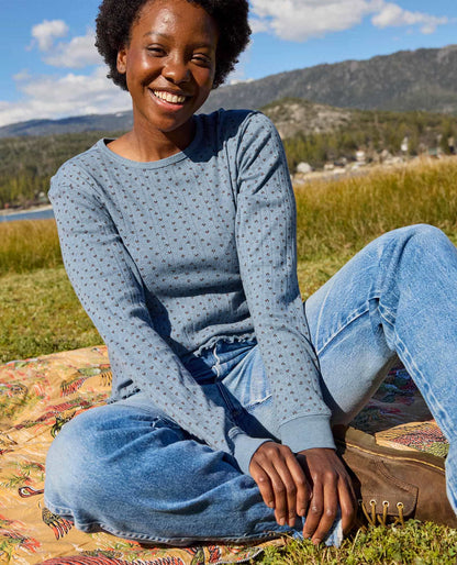 Toad&Co Foothill Pointelle Long Sleeve Crew
