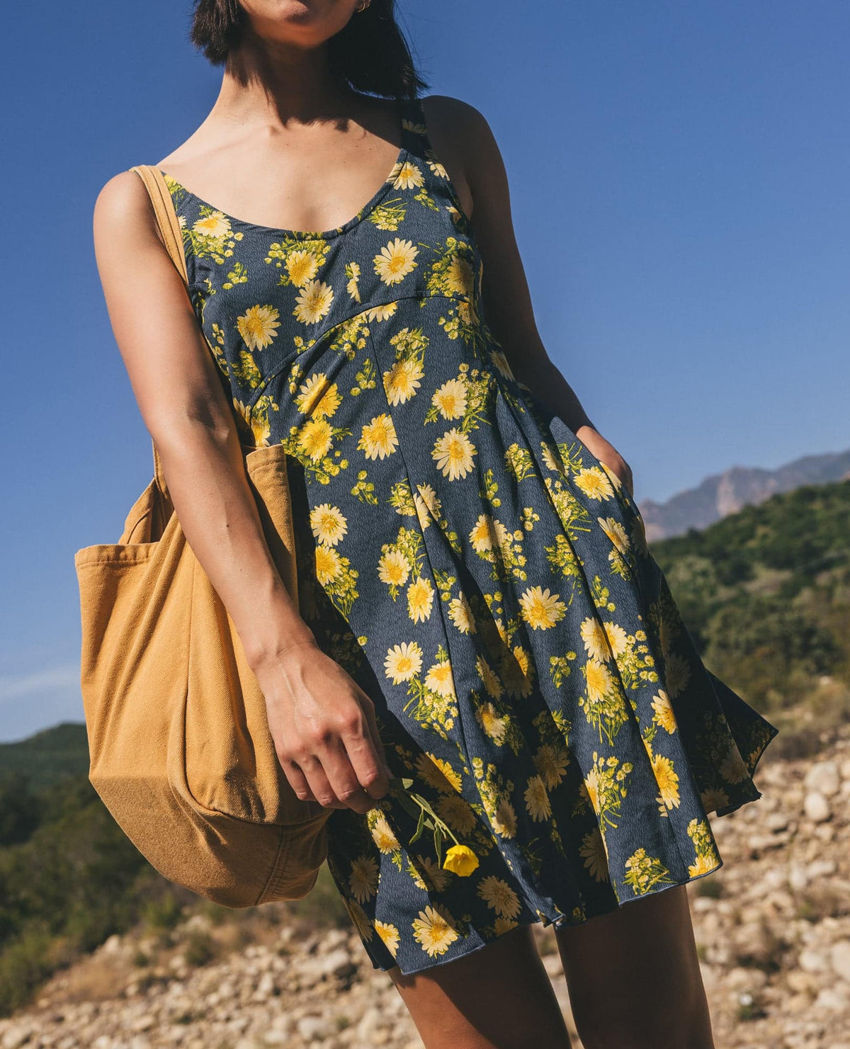 Toad&Co Sunkissed Tank Godet Dress - Quick-Dry Fit & Flare Travel Dress
