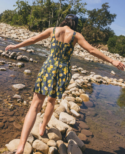 Toad&Co Sunkissed Tank Godet Dress - Quick-Dry Fit & Flare Travel Dress