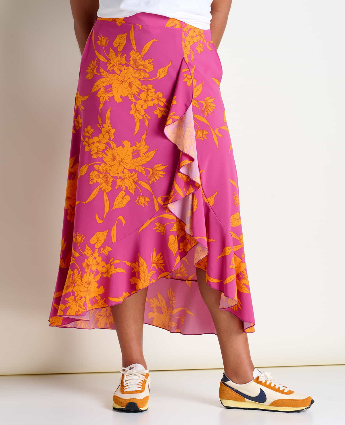 Toad&Co Sunkissed Wrap Sustainable Midi Skirt - by Toad&Co