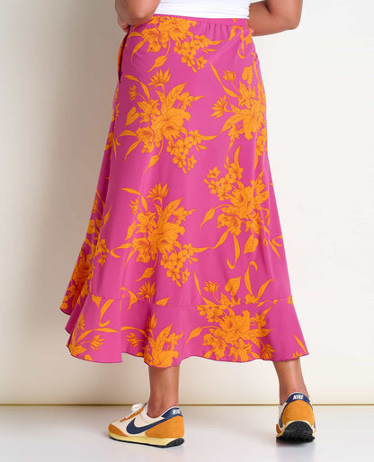 Toad&Co Sunkissed Wrap Sustainable Midi Skirt - by Toad&Co