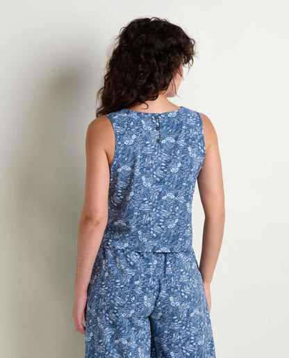 Toad&Co Sunkissed Button Back Tank - Lightweight Quick-Dry Travel Tank