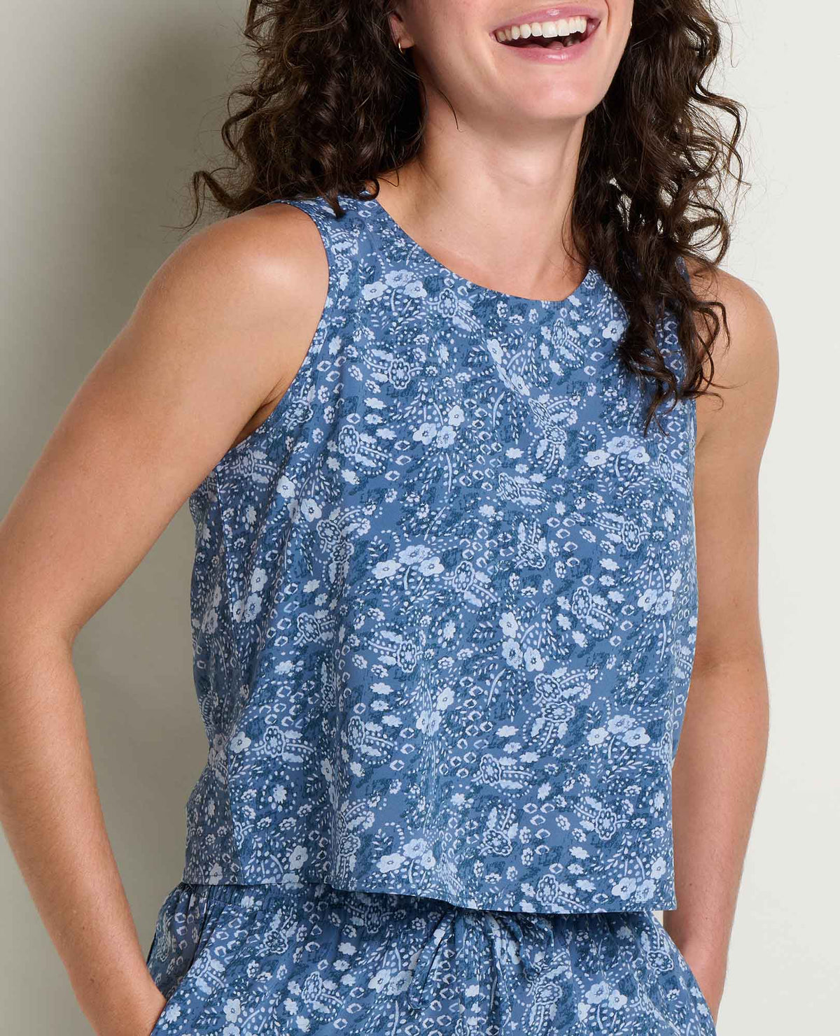 Toad&Co Sunkissed Button Back Tank - Lightweight Quick-Dry Travel Tank
