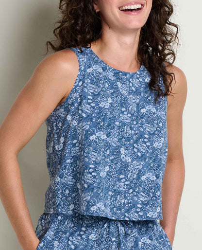 Toad&Co Sunkissed Button Back Tank - Lightweight Quick-Dry Travel Tank