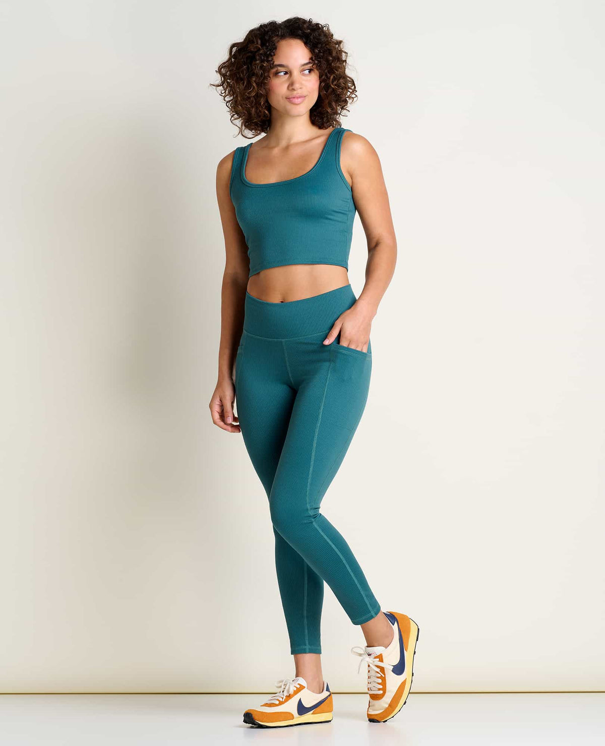Toad&Co Suntrail 7/8 Ribbed Leggings - by Toad&Co