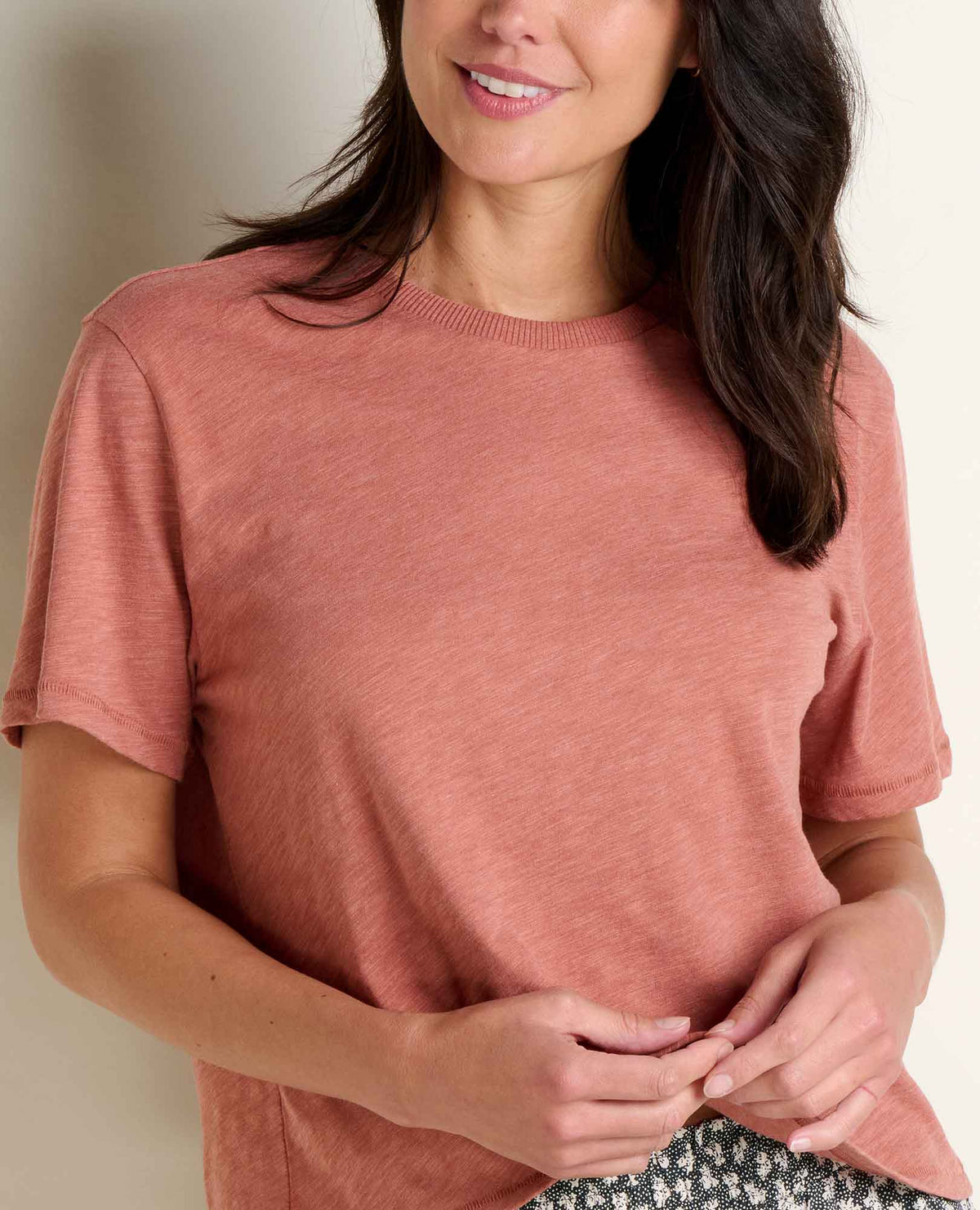 Toad&Co Women's Boundless Jersey Crew - Garment-Dyed Relaxed Fit Top
