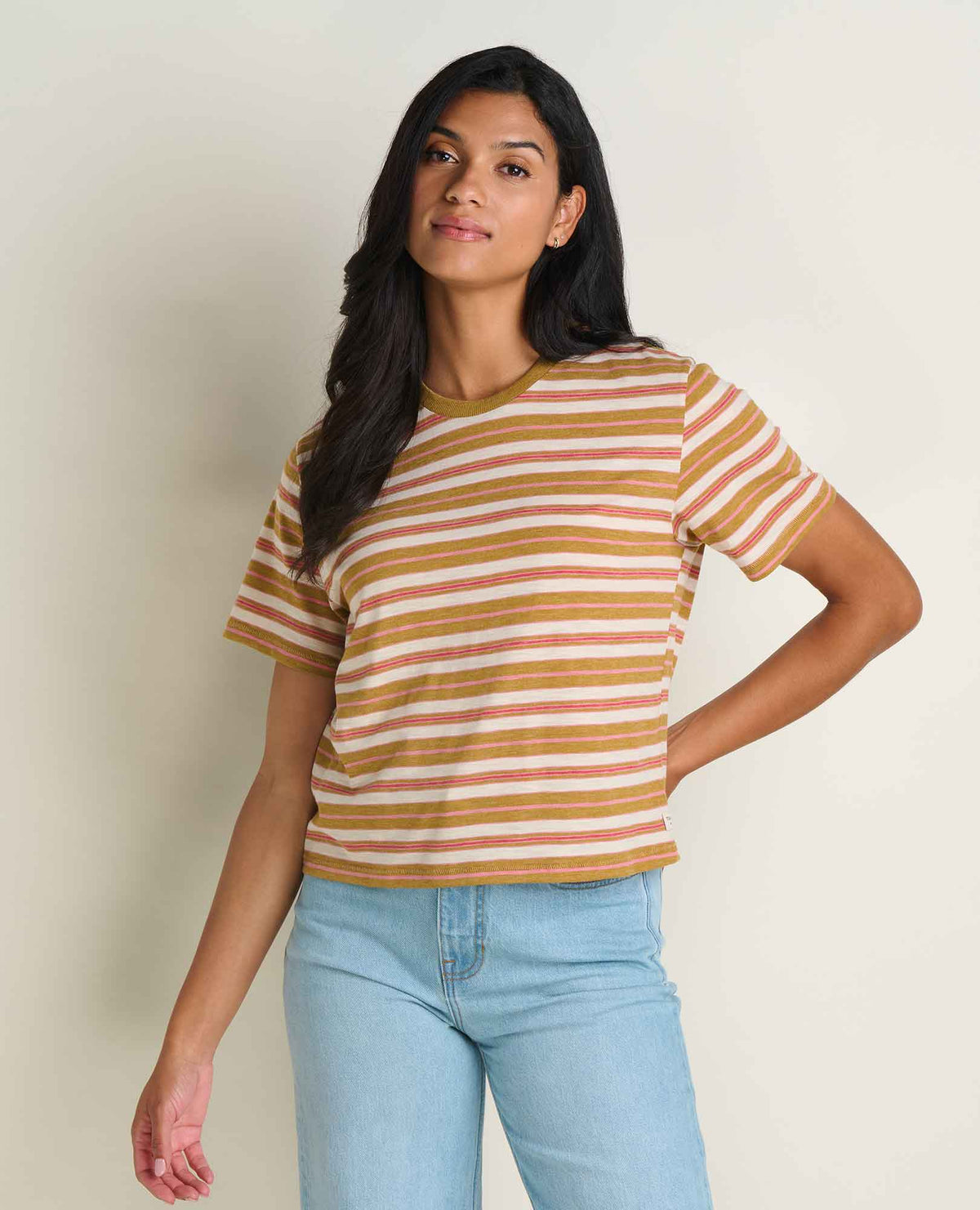 Toad&Co Women's Boundless Jersey Crew - Garment-Dyed Relaxed Fit Top