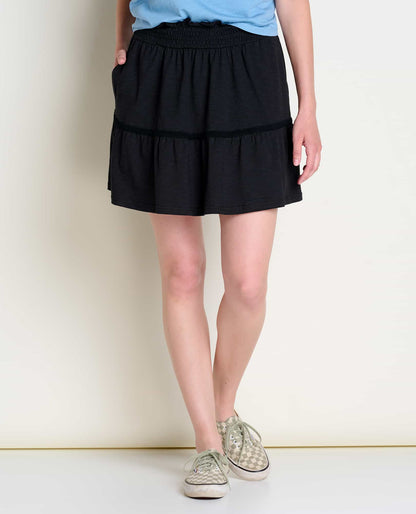 Toad&Co Marigold Organic Cotton Ruffle Skirt - by Toad&Co