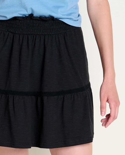Toad&Co Marigold Organic Cotton Ruffle Skirt - by Toad&Co