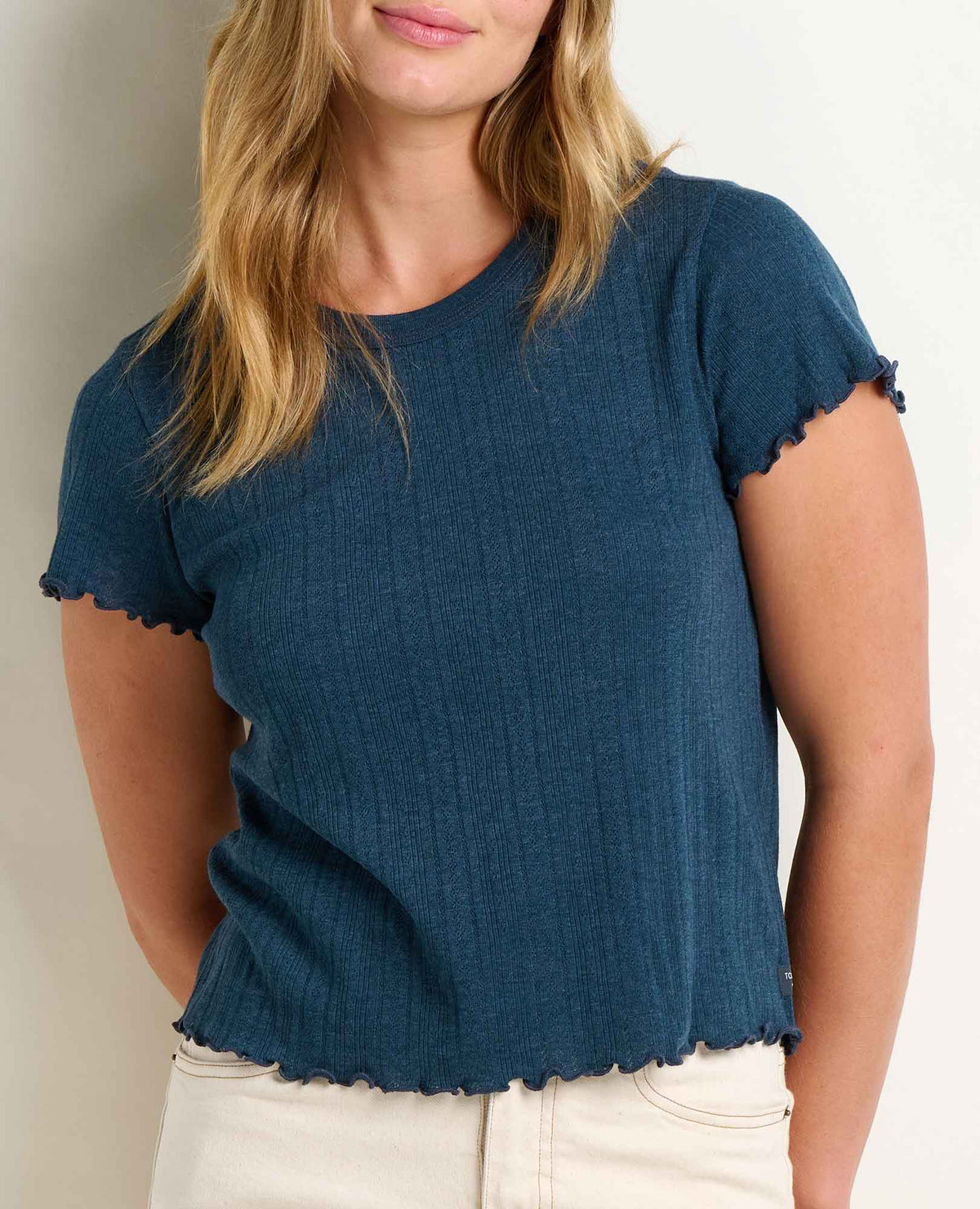 Toad&Co Foothill Cropped Baby Tee - Made from Recycled Materials by Toad&Co