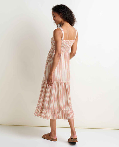 Toad&Co Taj Hemp Tiered Midi Dress - Better than Linen