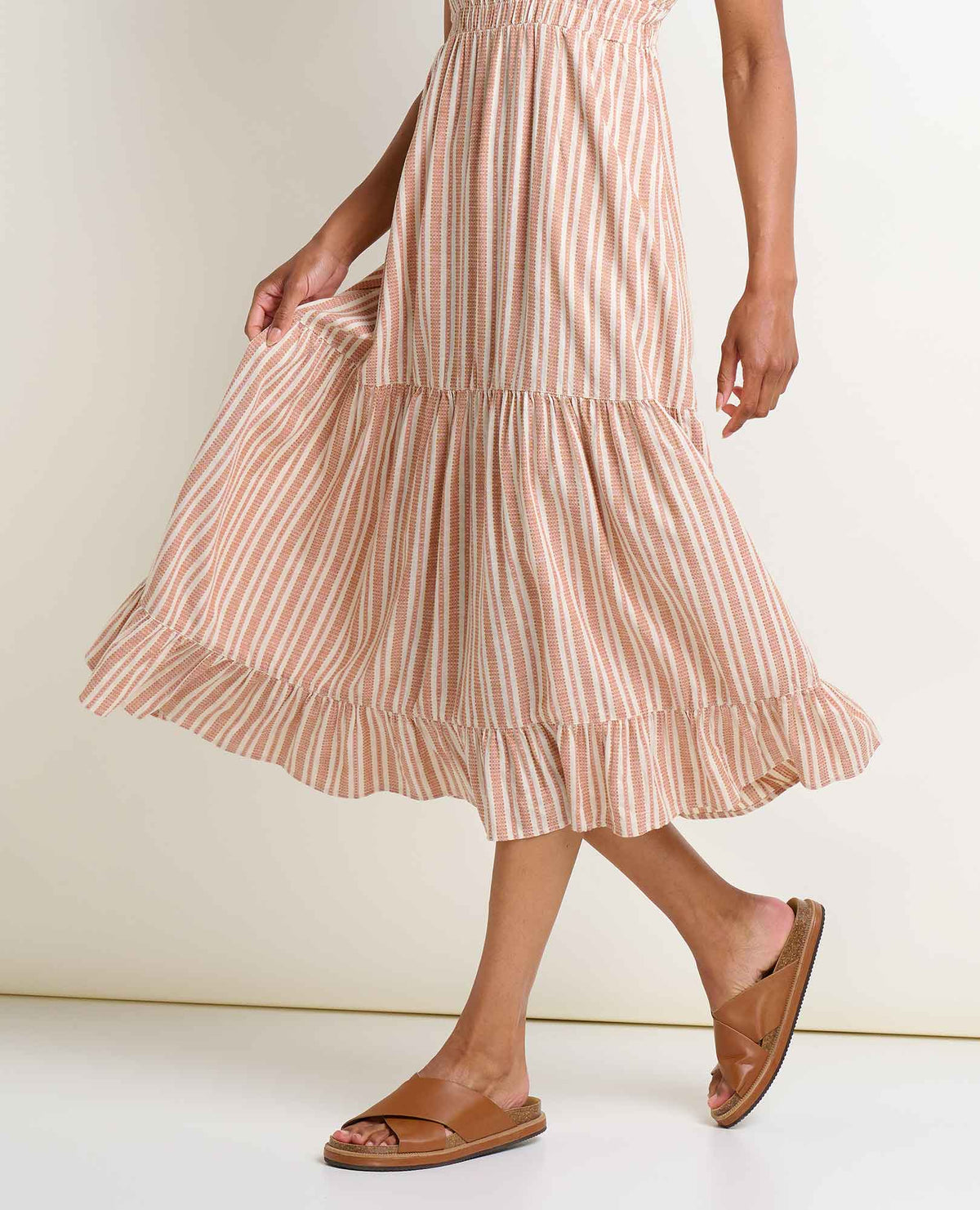 Toad&Co Taj Hemp Tiered Midi Dress - Better than Linen