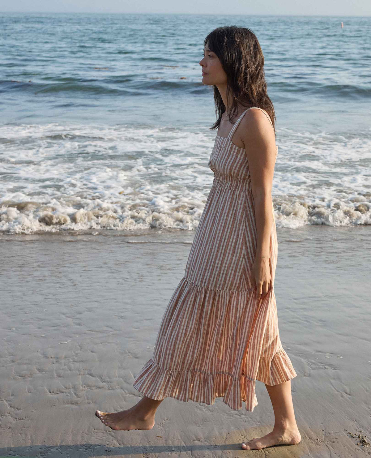 Toad&Co Taj Hemp Tiered Midi Dress - Better than Linen