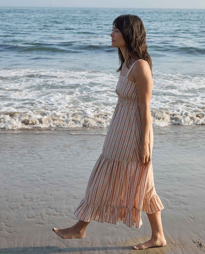 Toad&Co Taj Hemp Tiered Midi Dress - Better than Linen