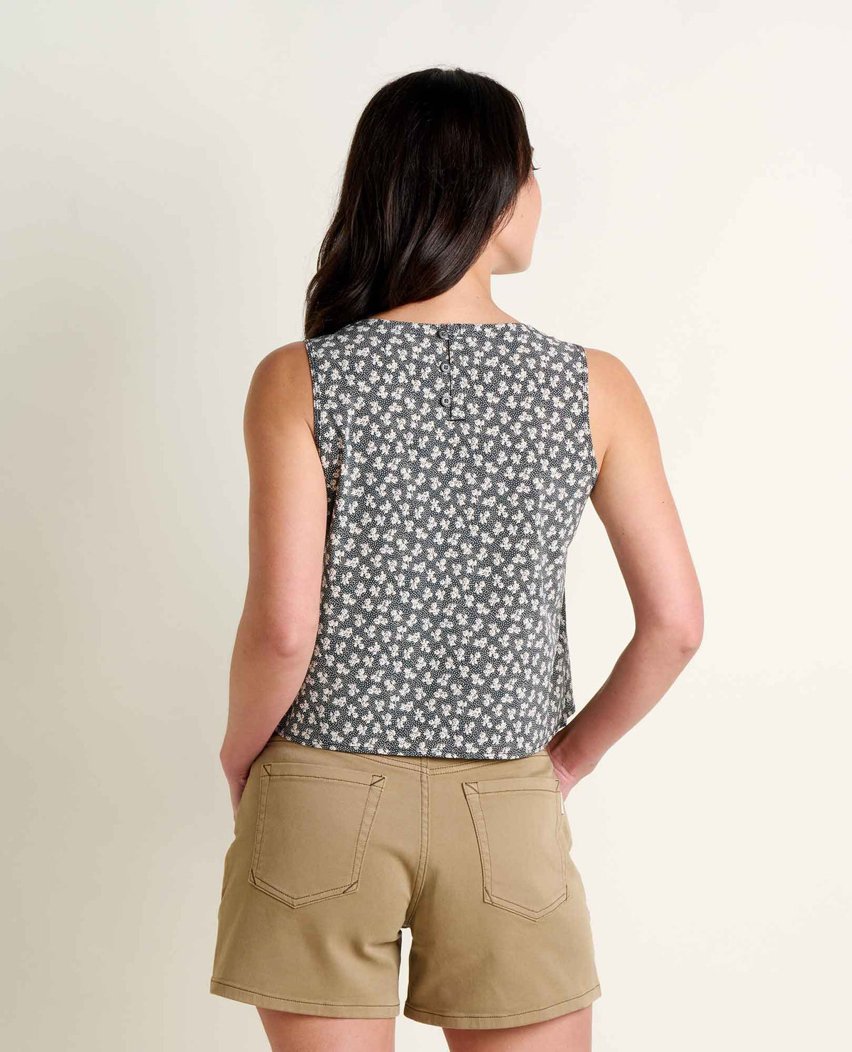 Toad&Co Sunkissed Button Back Tank - Lightweight Quick-Dry Travel Tank