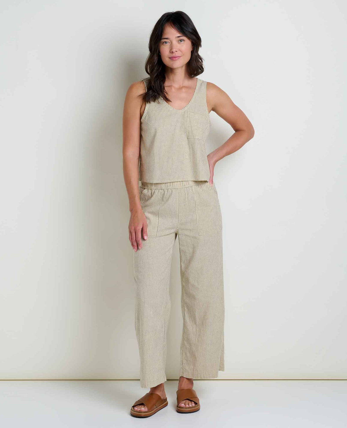 Toad&Co Taj Hemp Button Back Tank Top - Better than Linen