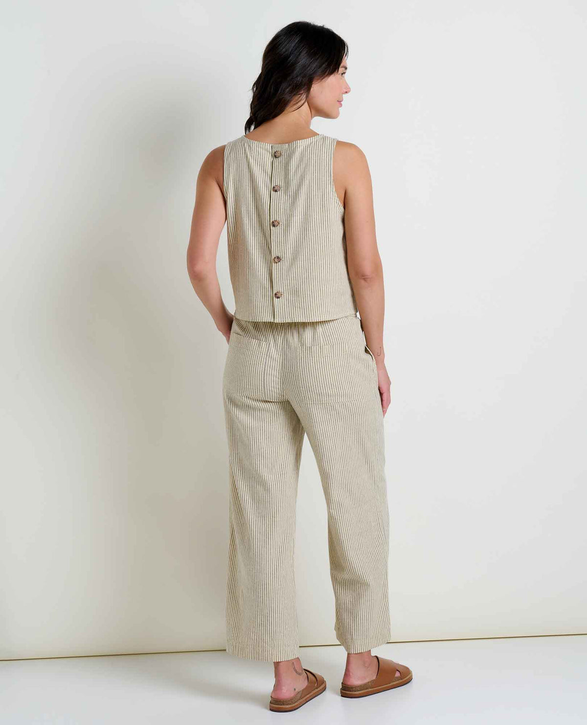 Toad&Co Taj Hemp Button Back Tank Top - Better than Linen
