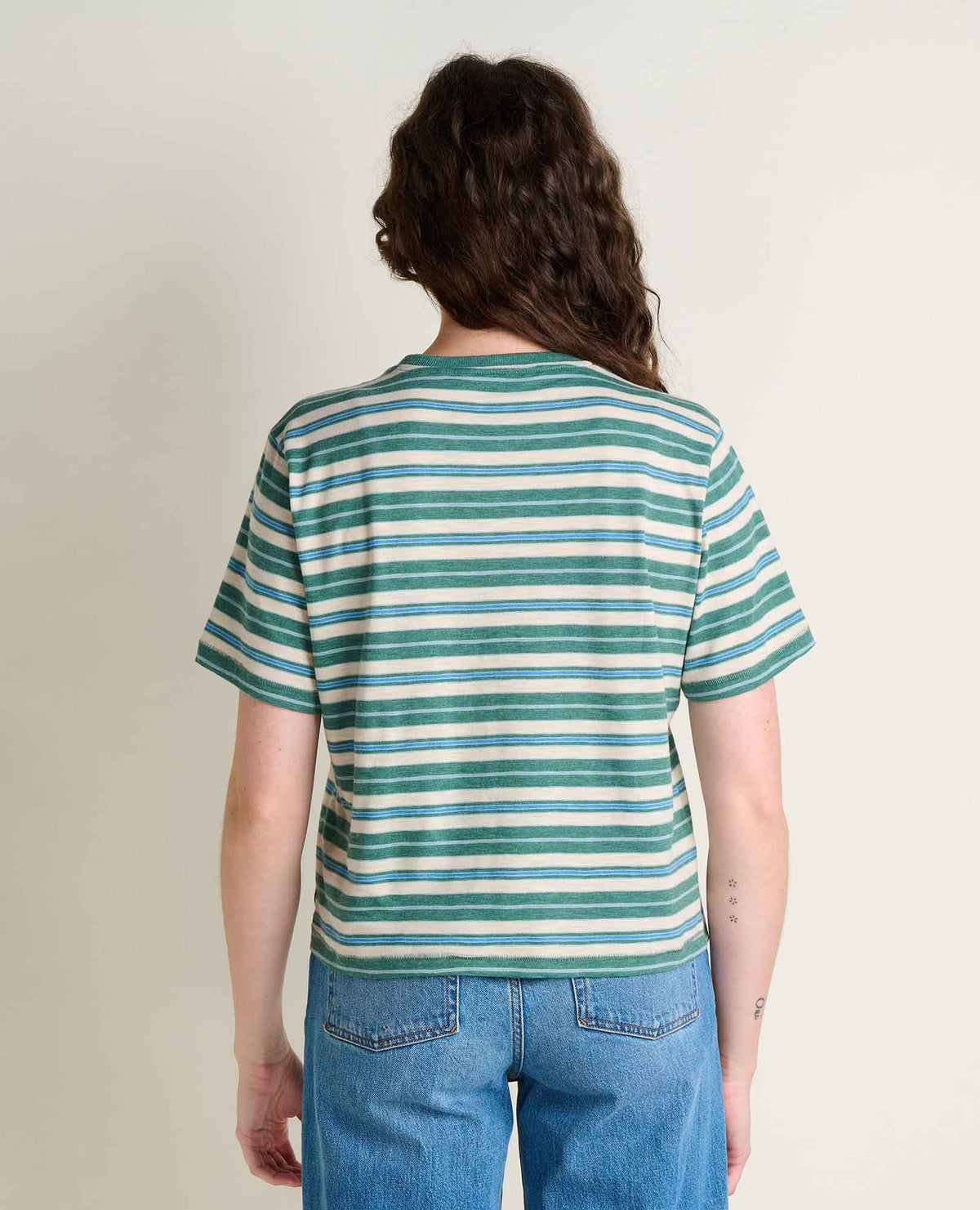 Toad&Co Women's Boundless Jersey Crew - Garment-Dyed Relaxed Fit Top