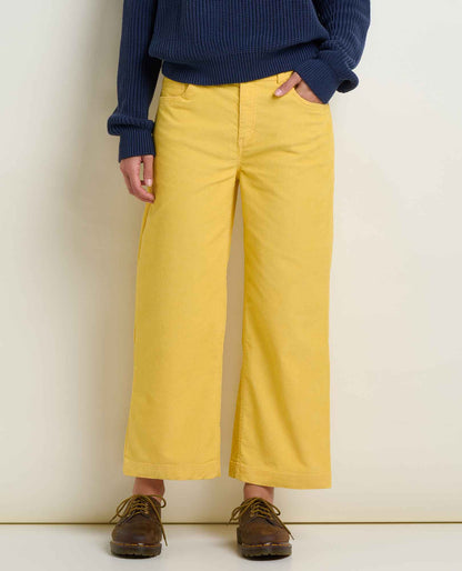 Toad&Co Women's Corduroy Wide Leg Crop Pant