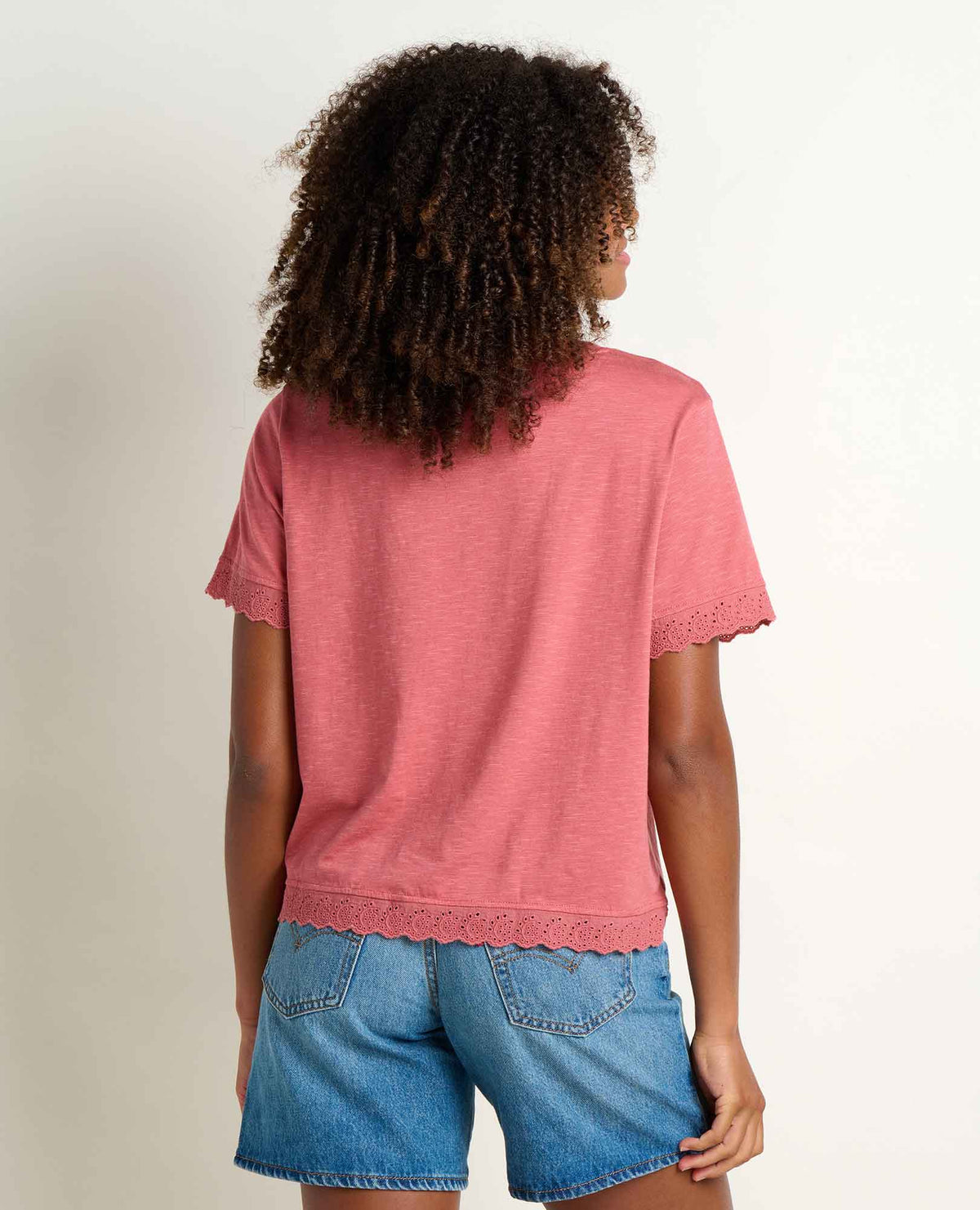 Toad&Co Clara Tee - Organic Cotton & TENCEL™ Eyelet Trim Women's Tee
