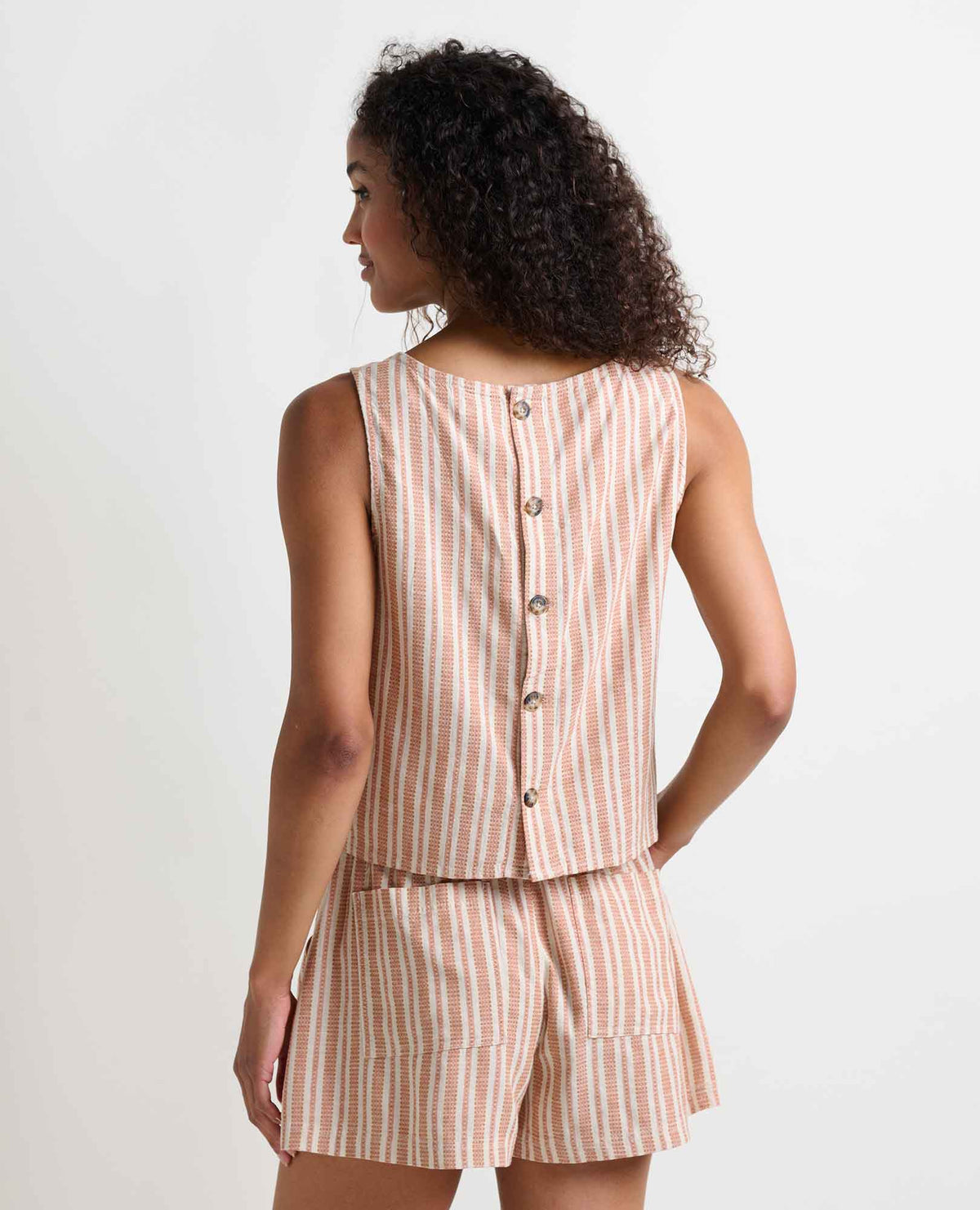 Toad&Co Taj Hemp Button Back Tank Top - Better than Linen