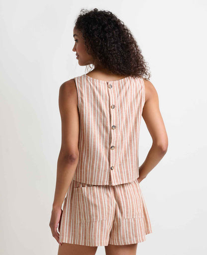 Toad&Co Taj Hemp Button Back Tank Top - Better than Linen