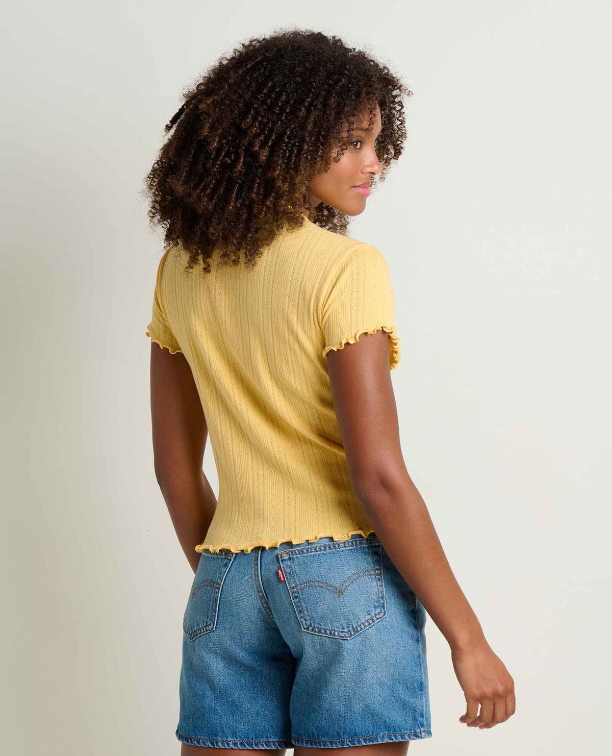 Toad&Co Foothill Cropped Baby Tee - Made from Recycled Materials by Toad&Co