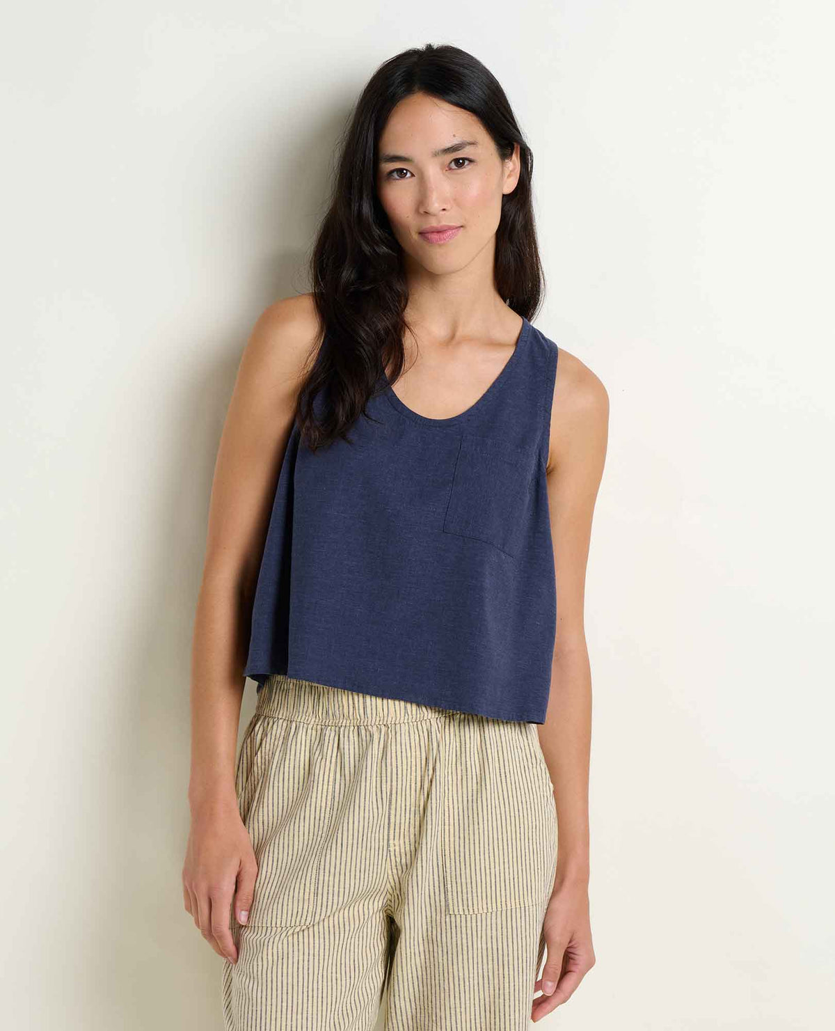 Toad&Co Taj Hemp Button Back Tank Top - Better than Linen