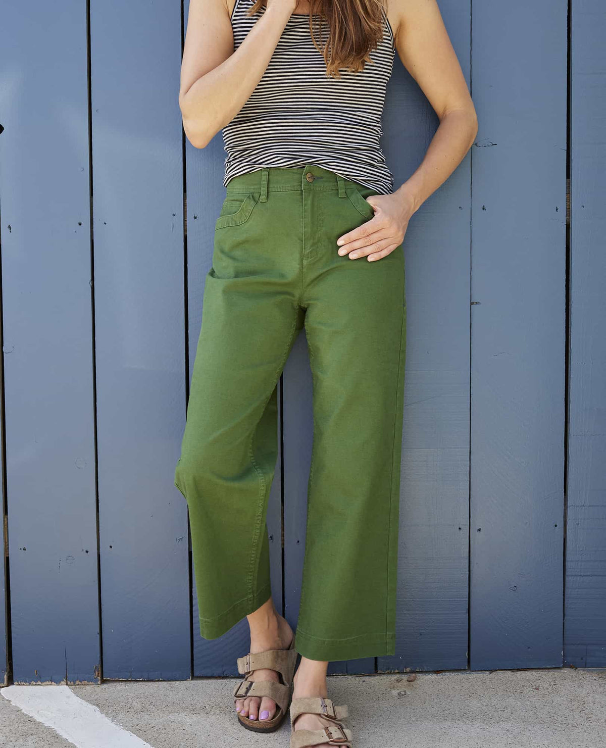 Toad&Co Earthworks Wide Leg Organic Cotton Crop Pant