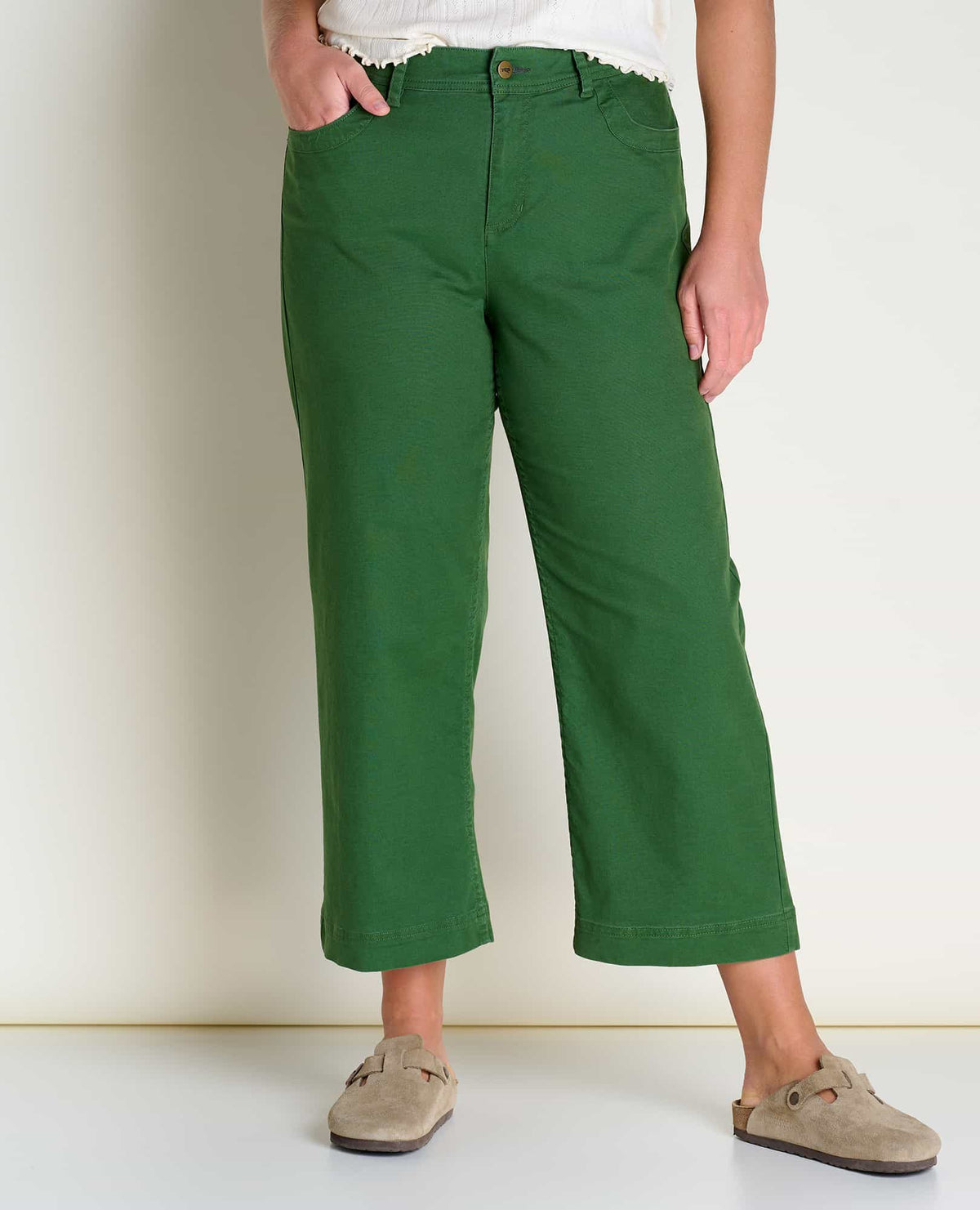 Toad&Co Earthworks Wide Leg Organic Cotton Crop Pant
