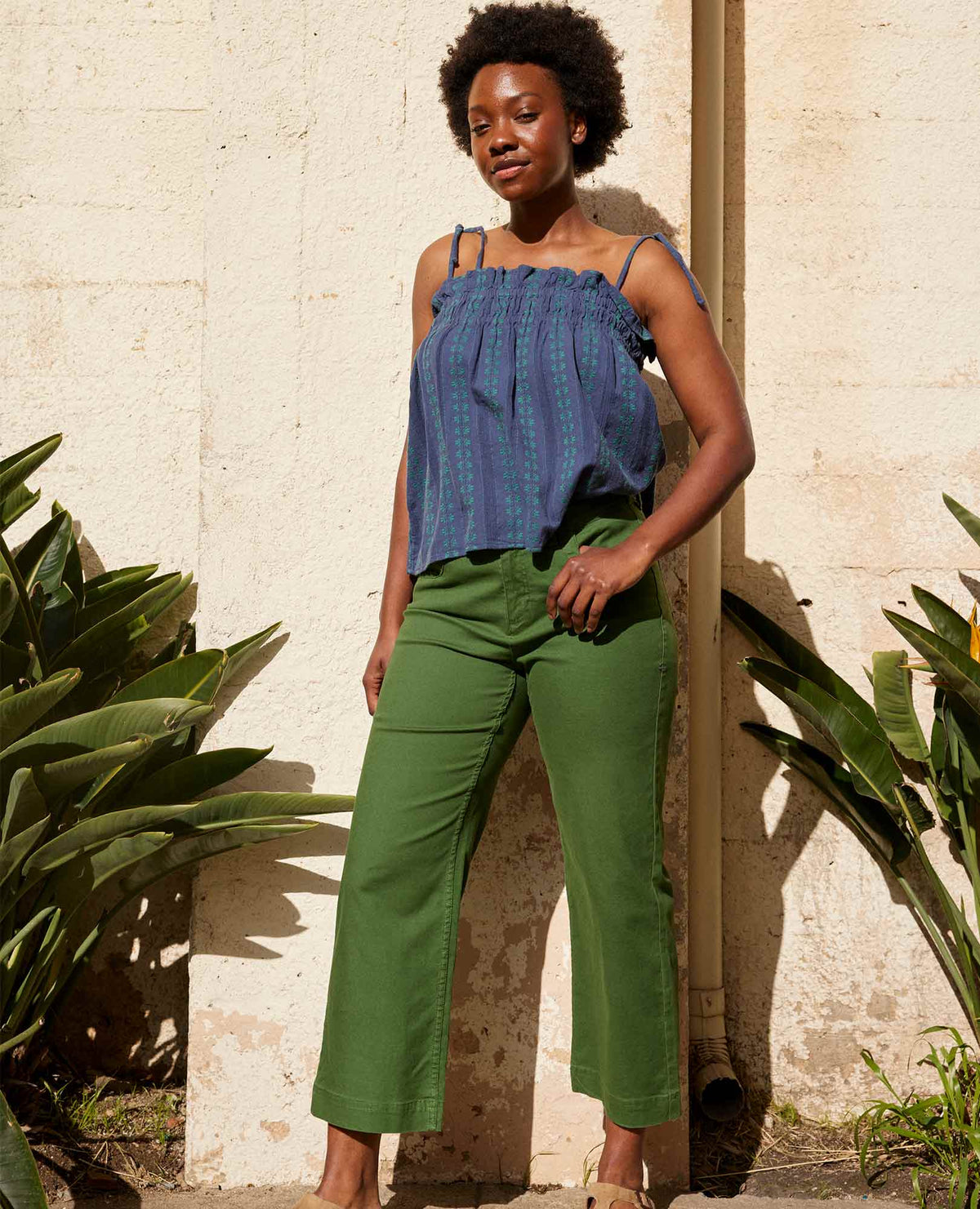Toad&Co Earthworks Wide Leg Organic Cotton Crop Pant